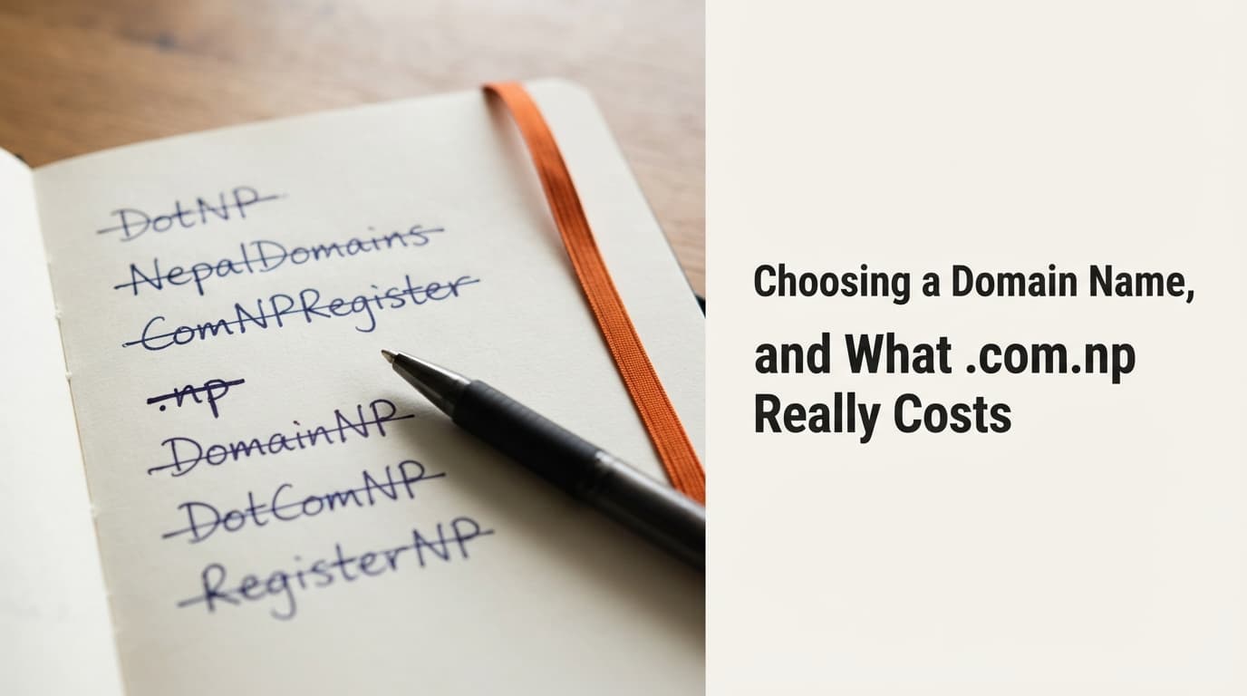 Choosing a Domain Name, and What .com.np Really Costs - Business | Antbytelabs
