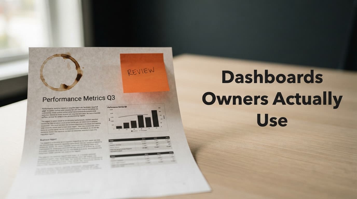 Dashboards Owners Actually Use - Business | Antbytelabs