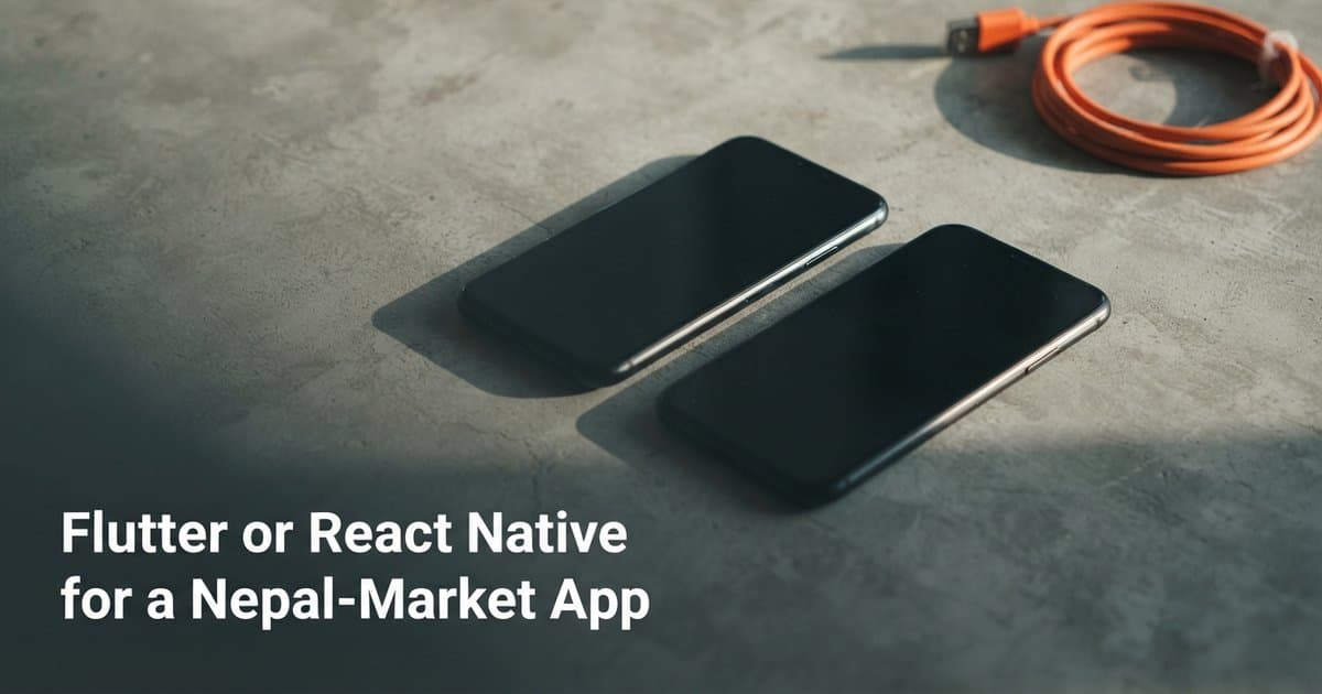 Flutter or React Native for a Nepal-Market App - Mobile | Antbytelabs