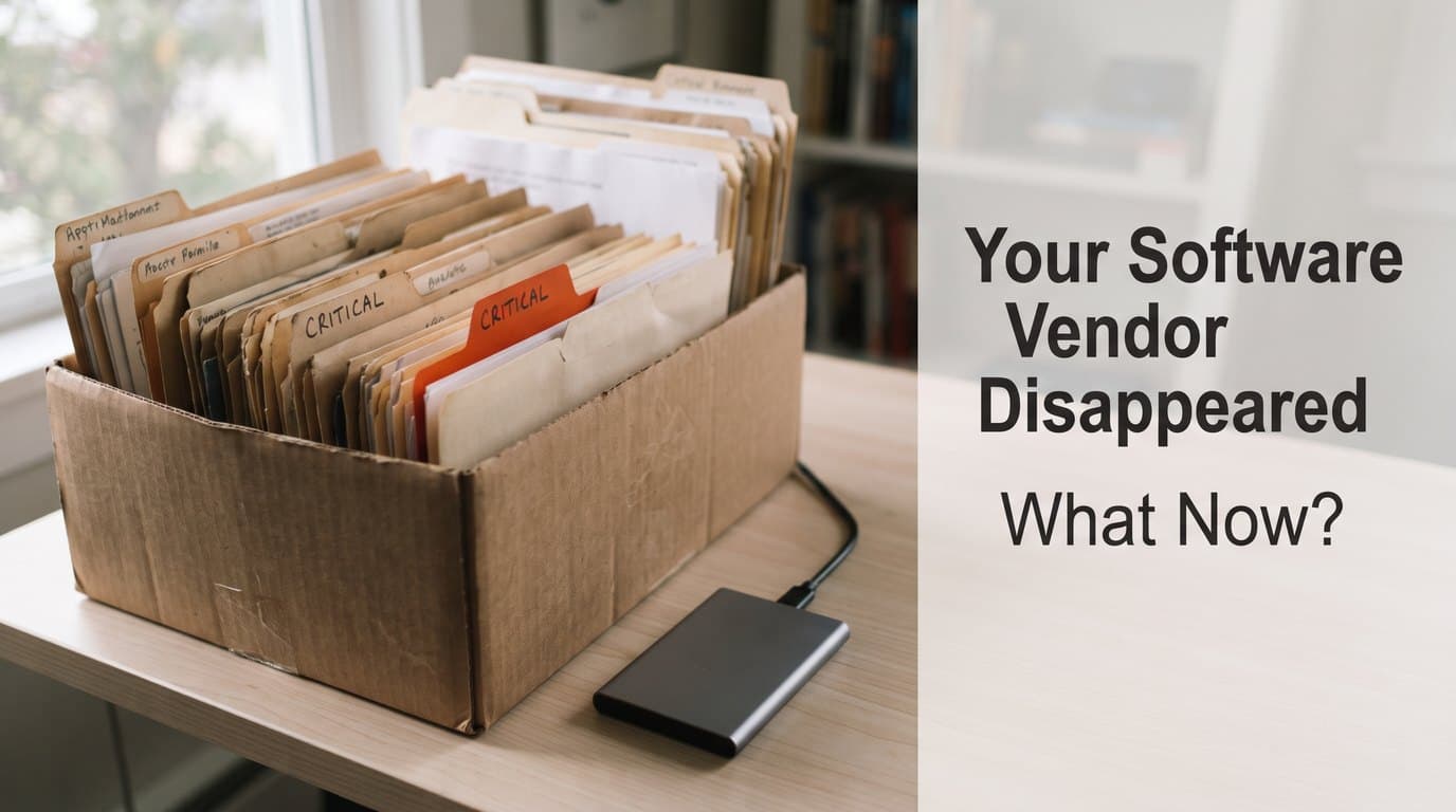 Your Software Vendor Disappeared. What Now? - Business | Antbytelabs