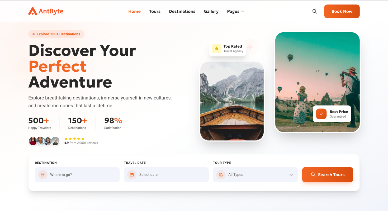 Tour & Travel Booking Platform — case study by Antbyte Labs Nepal